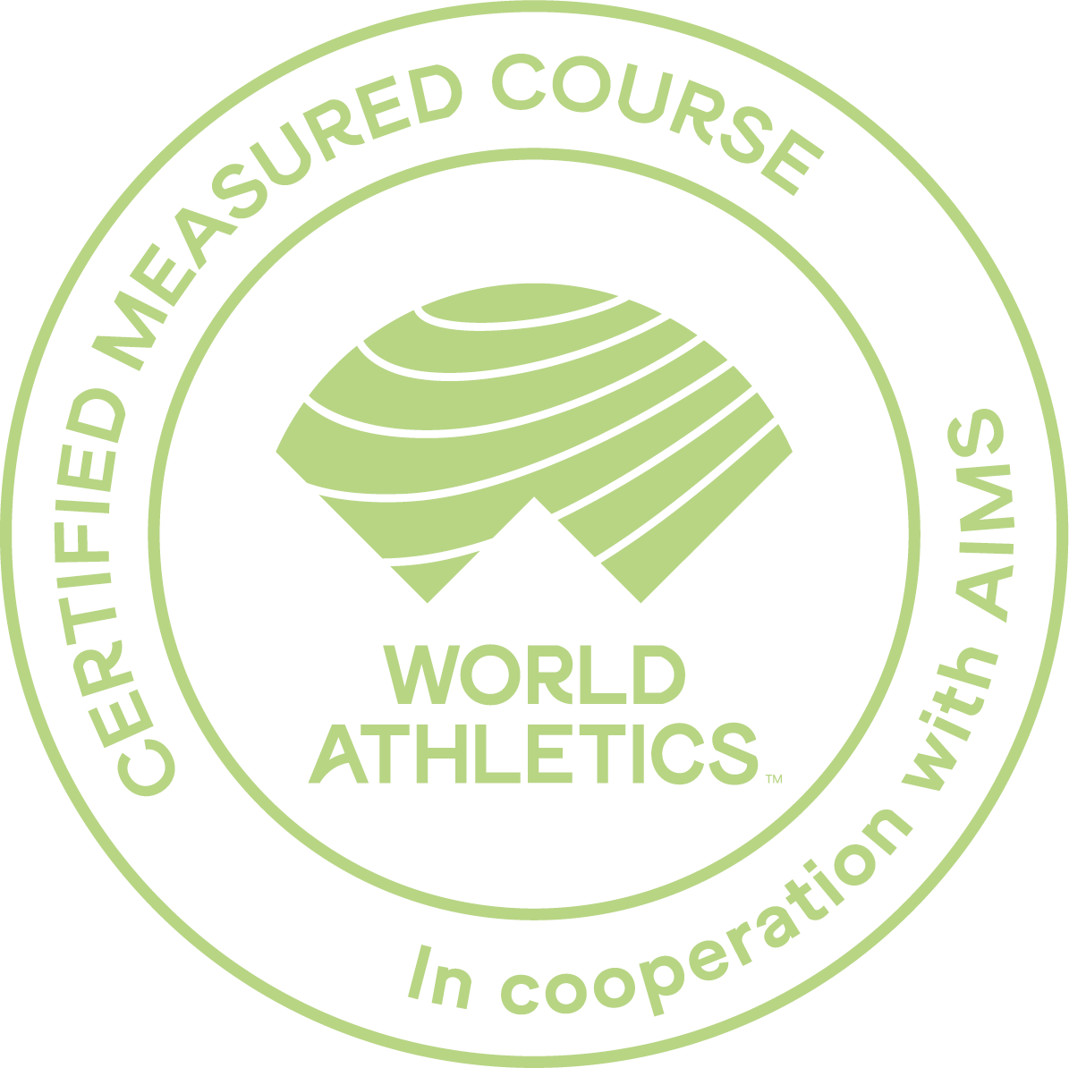 Certified Measurment Certificate WORLD ATHLETICS 